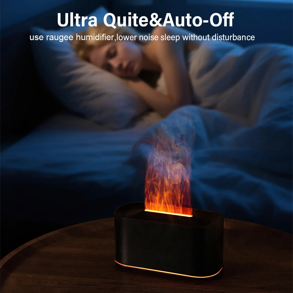 Umidificatore Aromi a Fiamma USB – Diffusore con Luce Notturna