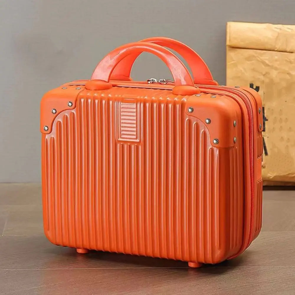 Mini valigia da viaggio da 14 pollici Scatola per cosmetici Organizzatore per bagagli a mano Custodia per trucco Piccola scatola per password Custodia per imbarco