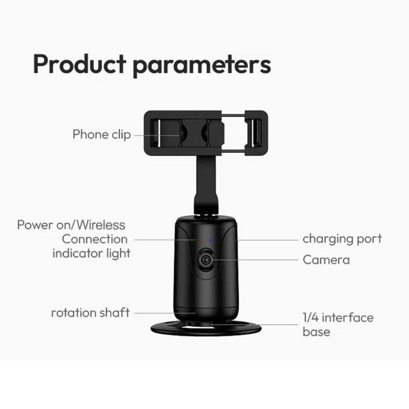 Gimbal AI per Smartphone – Tracking 360° Automatico