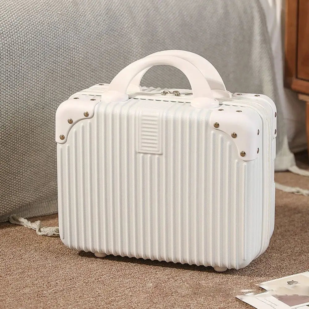 Mini valigia da viaggio da 14 pollici Scatola per cosmetici Organizzatore per bagagli a mano Custodia per trucco Piccola scatola per password Custodia per imbarco