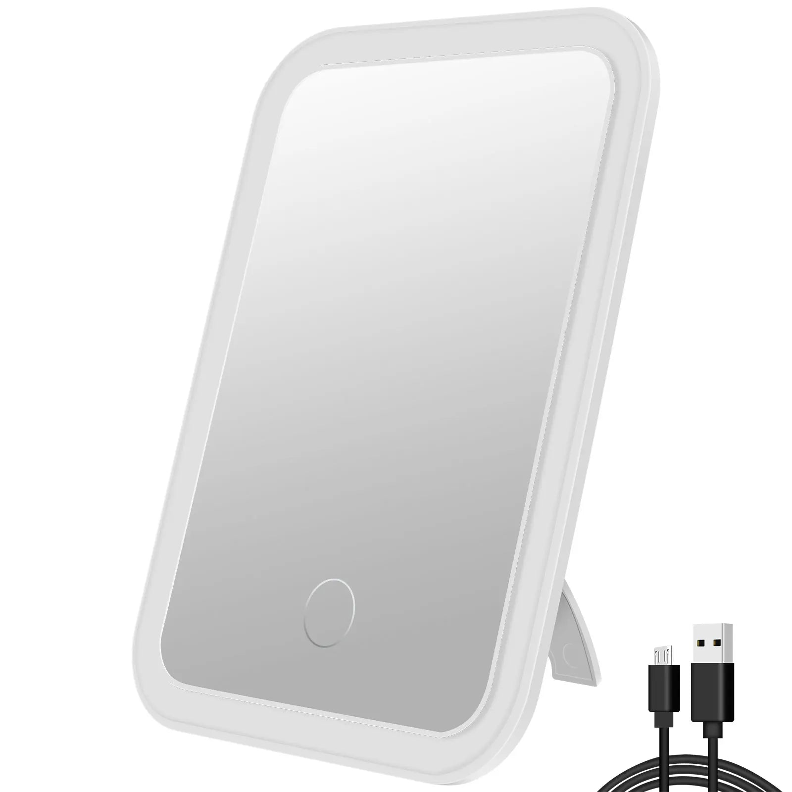 LED Makeup Mirror with Stand – 25 LED, Rechargeable