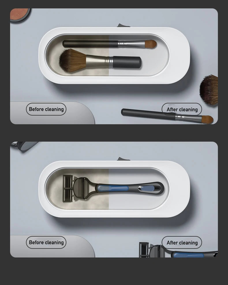 Macchina per la pulizia ad ultrasuoni Detergente a vibrazione Detergente per lavaggio Detergente per occhiali per gioielli Pulizia per orologi Strumento per la pulizia dei pennelli per il trucco