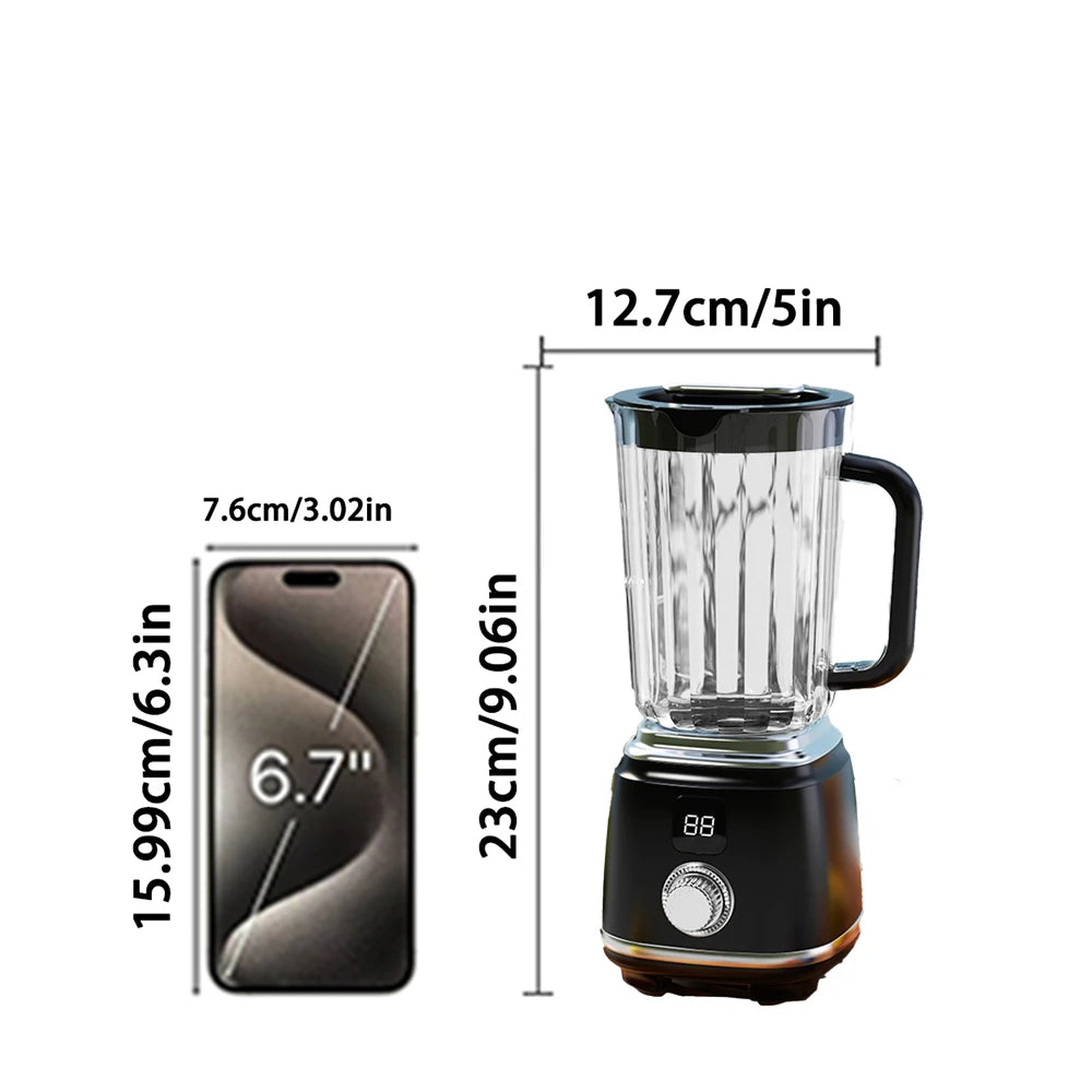 Mini Frullatore Portatile USB con Display LED – Smoothie e Frappè