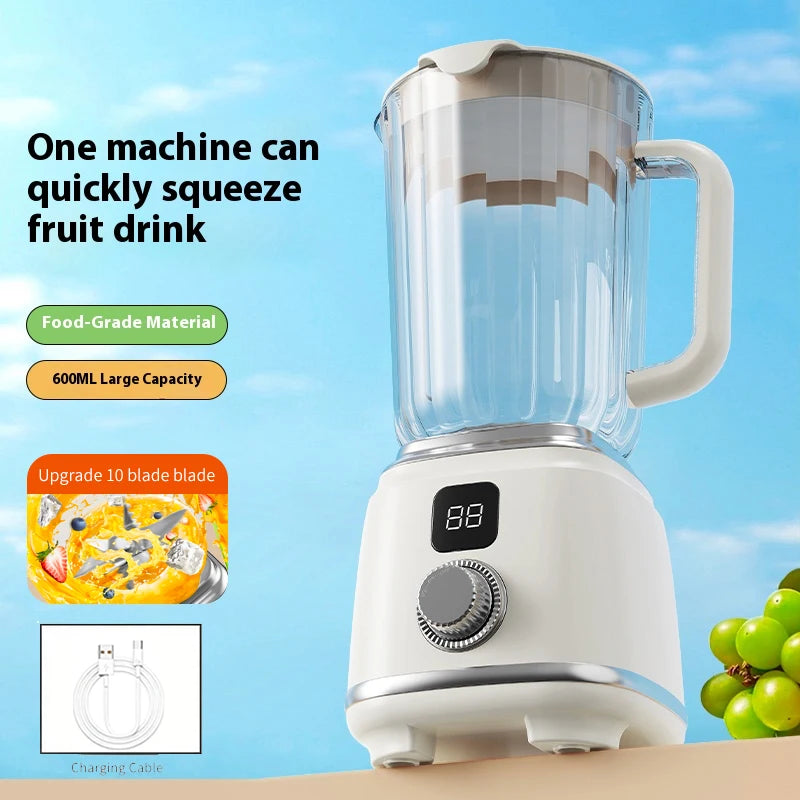 Mini Frullatore Portatile USB con Display LED – Smoothie e Frappè