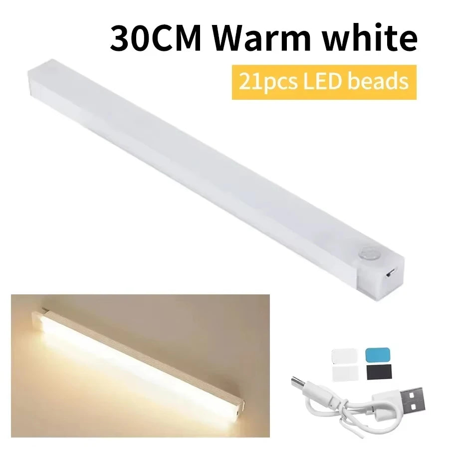 Lampada LED Magnetica per Armadio con Sensore di Movimento – Ricaricabile USB
