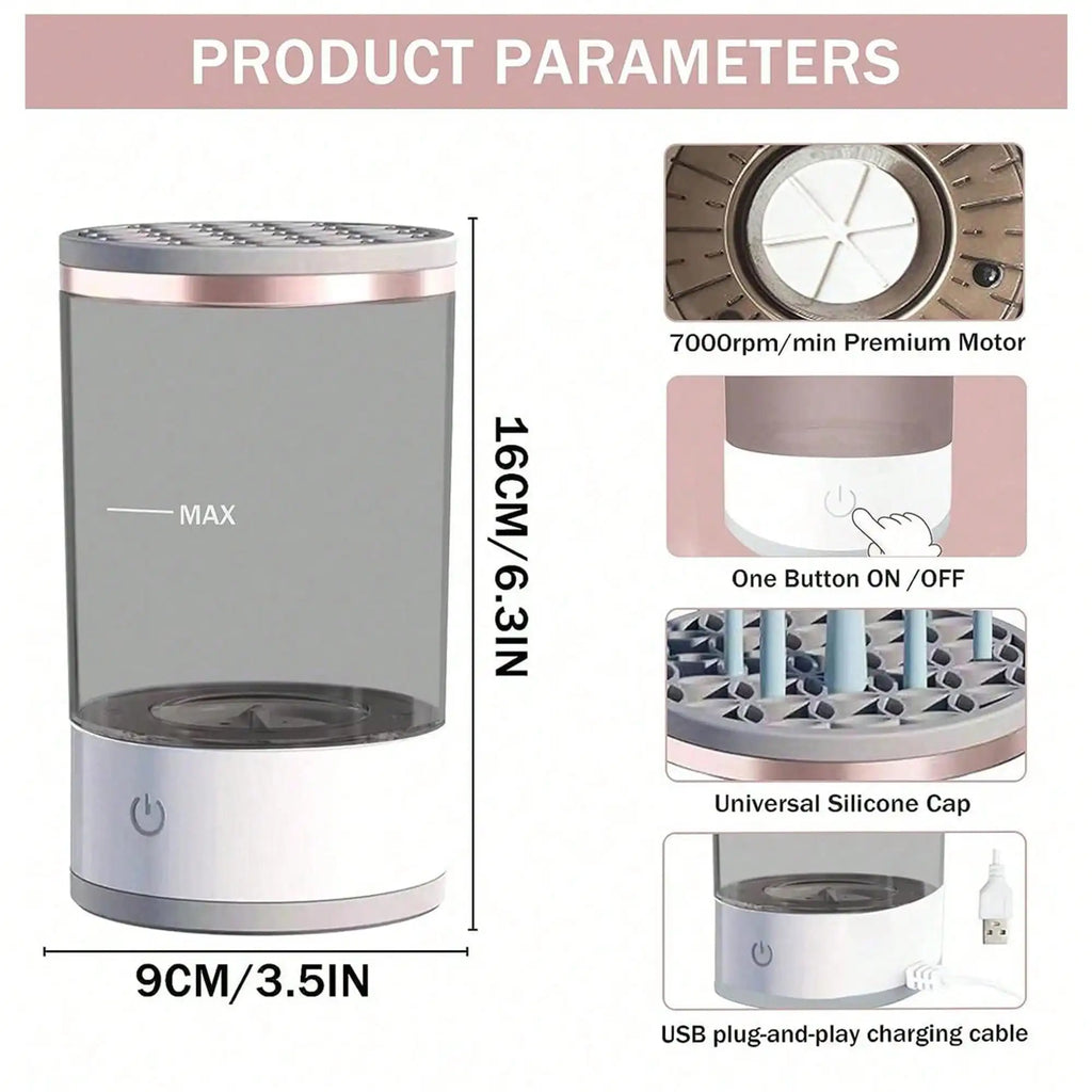 Electric makeup brush cleaner machine