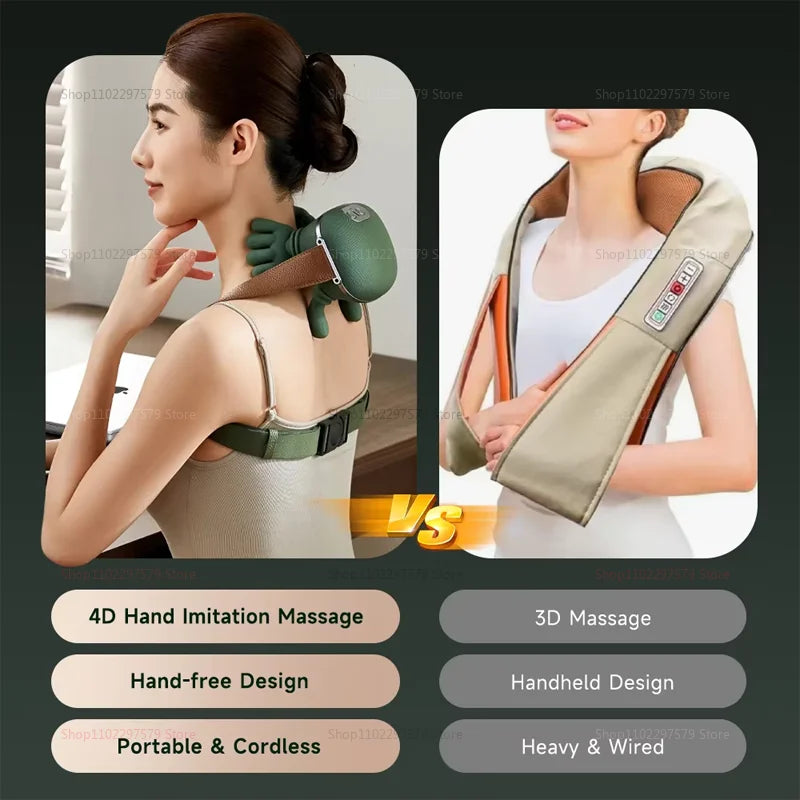 Neck and Shoulder Massager – Heat and 3D Shiatsu