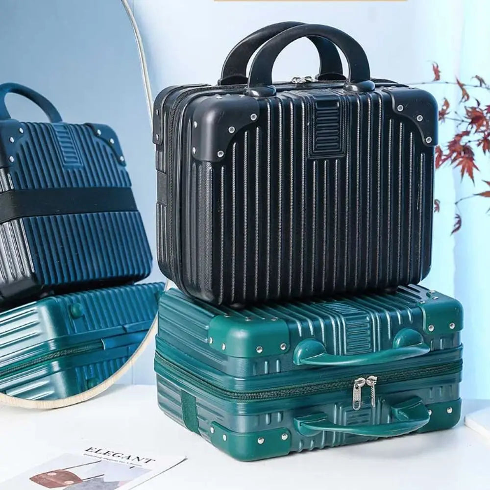 Mini valigia da viaggio da 14 pollici Scatola per cosmetici Organizzatore per bagagli a mano Custodia per trucco Piccola scatola per password Custodia per imbarco