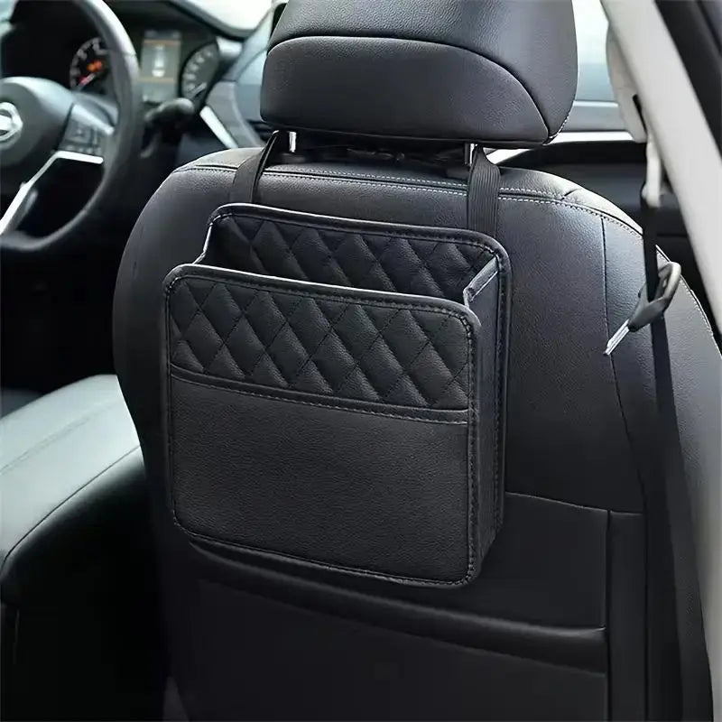 Borsa portaoggetti per organizer per seggiolino auto in pelle PU per tutti i modelli di veicoli Mantieni il tuo giro pulito e protetto con accessori essenziali per auto