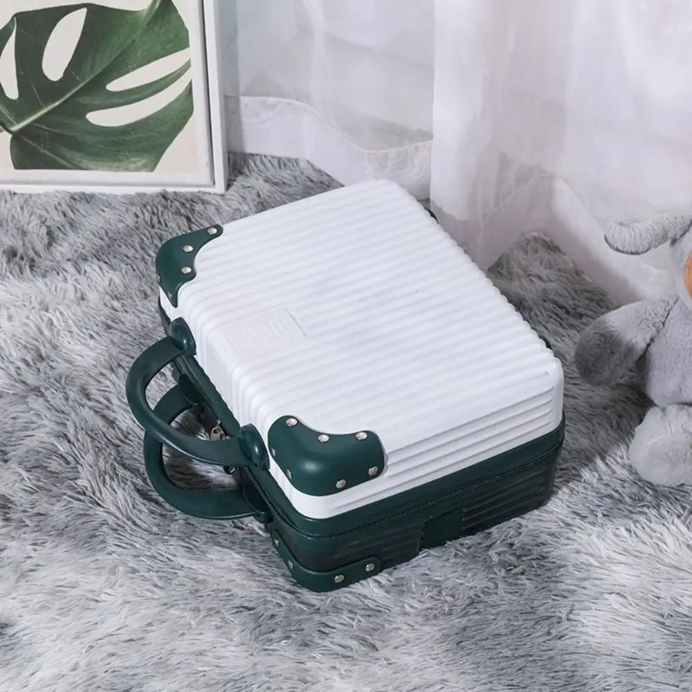 Mini valigia da viaggio da 14 pollici Scatola per cosmetici Organizzatore per bagagli a mano Custodia per trucco Piccola scatola per password Custodia per imbarco