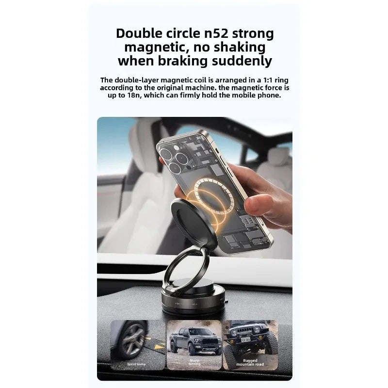 MagSafe Magnetic Car Mount – 360° Rotation