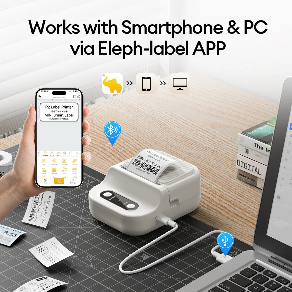 Mini Portable Thermal Printer - Inkless Printing