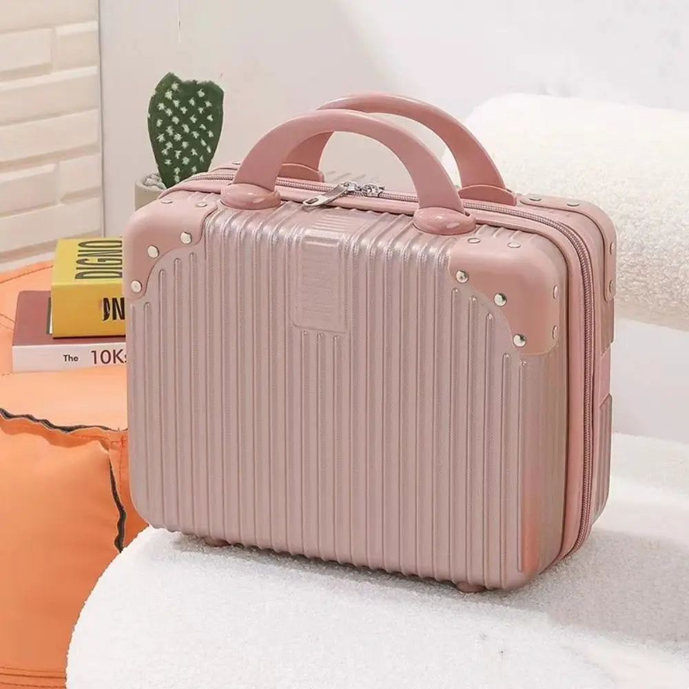 Mini valigia da viaggio da 14 pollici Scatola per cosmetici Organizzatore per bagagli a mano Custodia per trucco Piccola scatola per password Custodia per imbarco